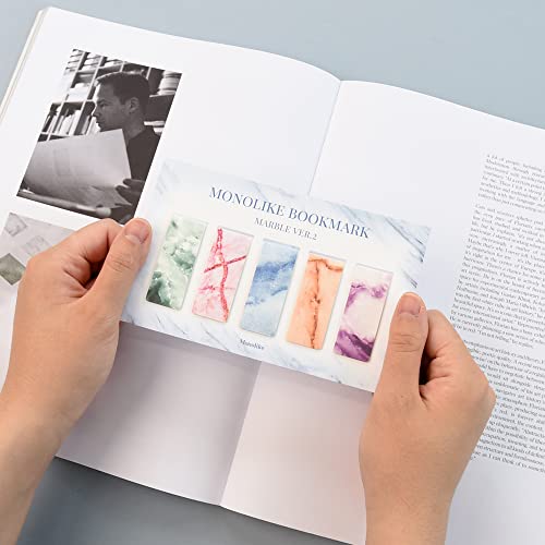 Monolike Magnetic Bookmarks Marble Ver.2, Set of 5 - color: Marble Ver.2
