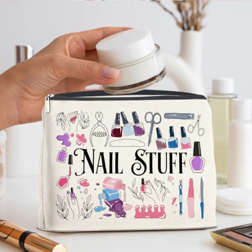 Nail Tech Makeup Bag Gifts for Women Nail Technician Artist - color: J