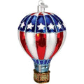 Old World Christmas Hot Air Balloon Glass Blown Ornament for Christmas Tree, Handcrafted Holiday Decoration, Patriotic Collection - style: Patriotic Hot Air Ballon