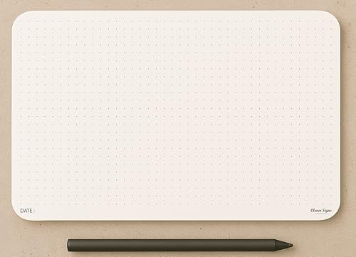 CLEVER SIGNS A5 Dot Grid Notepad – 2 Pack (5.8" x 8.3") – Medium Dotted Memo Desk Pads, Premium Paper with Cardboard Back Support – Mouse Pad Notepad, Ideal for Note-Taking, Planning, Sketching & Journaling