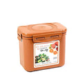 E-Jen Premium Kimchi, Sauerkraut Container Probiotic Fermentation with Inner Vacuum Lid (Earthenware Brown, 0.45 gal/ 1.7L) - color: Earthenware Brown, size: 0.45 gal