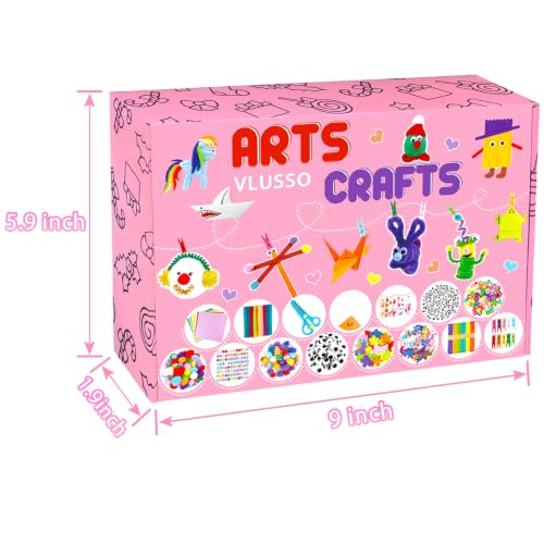 VLUSSO DIY Arts and Crafts Supplies Kit Materials Set for Kids and Toddlers - size: 2000pcs-2