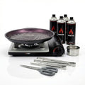 TECHEF - Stovetop Korean BBQ Non-Stick Grill Pan with Agni Portable Gas Stove Burner, Made in Korea (Master KBBQ Set) - color: Master KBBQ Set