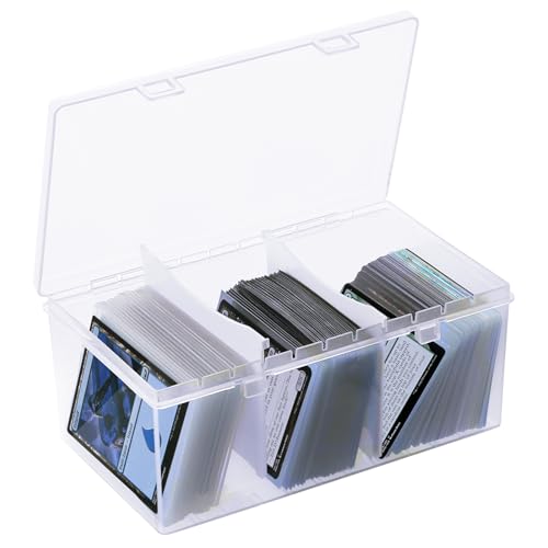 CDBXPRG Trading Card Storage Box with Dividers, Fit for Toploader,1 Pack - style: 1 Pack