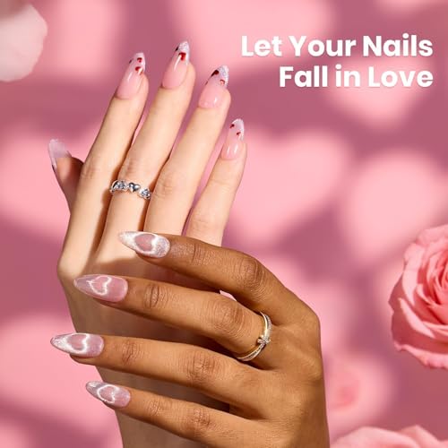 Beetles Builder Gel Nails Kit with UV Lamp, Pink Building Gel - color: C-Blush Charm