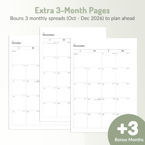 Forvencer 2027 Planner Weekly and Monthly, Hardcover Calendar Planner, A5 - color: Black, size: 6.3"x8.4" (Jan 2027 - Dec 2027)