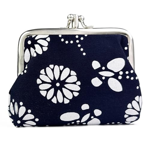 Cute Floral Buckle Coin Purses Vintage Pouch Kiss-lock Change Purse Wallets… - color: 13