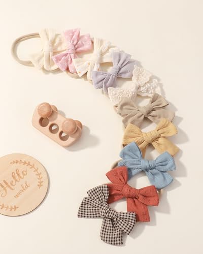 doboi 10PCS Baby Girls Headbands Hair Bows - color: Summer Color