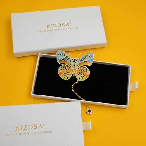 Butterfly Bookmarks for Women,Metal Bookmark,Unique Gifts Book Markers for Women Book Lovers,Teacher Appreciation Gifts,Valentine Mother's Day Christmas New Year Birthday Gift (03-Spotted) - color: 03-spotted