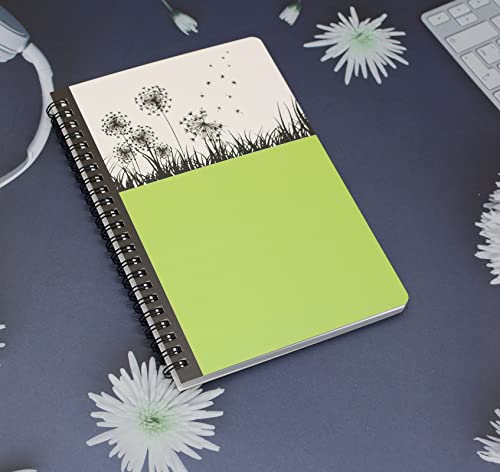 Yansanido Spiral Notebook, 4 Pcs A5 Thick Tree Design Hardcover 8mm Ruled 4 Color 80 Sheets -160 Pages Journals for Study and Notes (Tree) - style: Tree