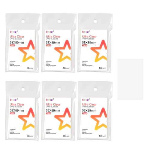 300 Pcs Kpop Photocard Sleeves Card Sleeves PVC and Acid Free for Trading Cards Standard Kpop Photocards (58x89mm) - size: 58x89mm
