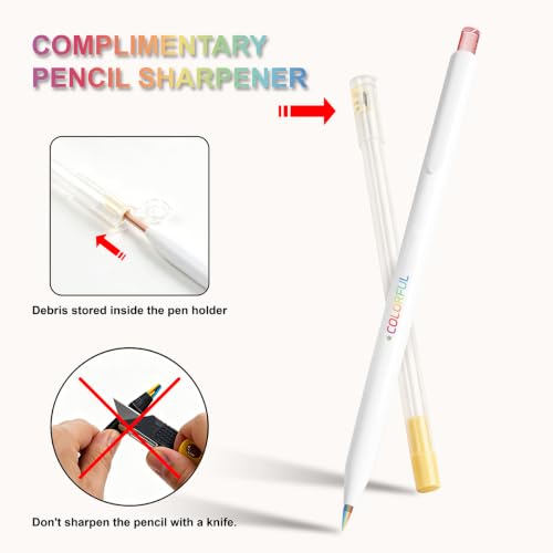 Rainbow Colored Pencils 8 Pcs 3.0mm, Mechanical Rainbow Pencils, Girl Gifts - style: Rainbow Color