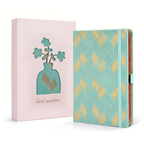 Comix Pretty Lined Journal for Women, 192 Pages, 100GSM Paper, 5.5" x 8.3" - color: Mint Green
