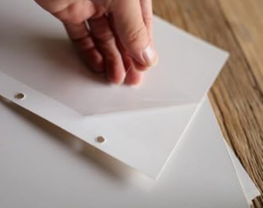 50 Sheets White Recipe Cards Protectors,Photo Album Refill Pages 4x6 Inch