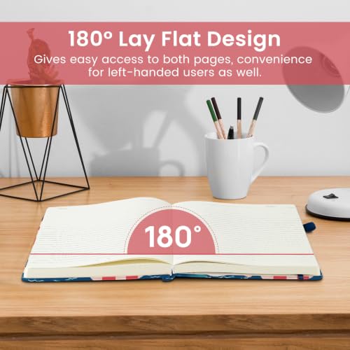 Taja Pretty Lined Journal for Women, Aesthetic Hardcover Leather Journal - color: T-Cat Fiesta, size: A-Lined