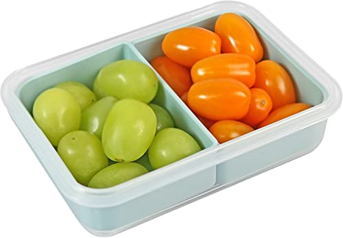 carrotez 2 Compartment Food Container, Green - 2 Cup (480ml) - color: Green, size: 2 Compartment (2 Cup)