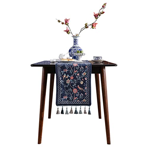 Patdrea Designer Vintage French Velvet Table Runner,12"X71"-Lanruoting - color: Lanruoting, size: 12"*71"