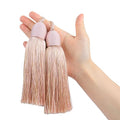 2Pcs Key Tassel with Loop DIY Handmade Craft Accessories - color: Mix Pink