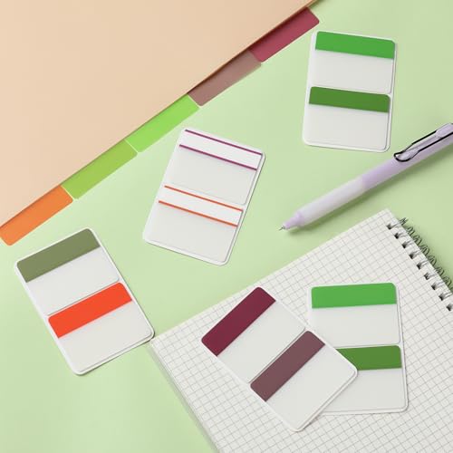 Mr. Pen- Sticky Index Tabs, 500 Pcs, 21 Sets, Colorful - color: Beetroot