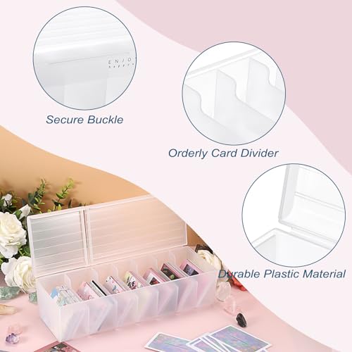 OwnMy Plastic Trading Card Storage Box Clear Trading Card Storage Case
