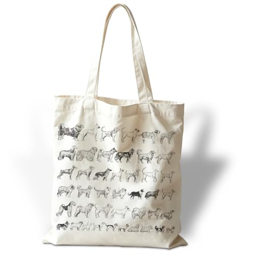 Funny Canvas Tote Bag, Reusable Shoulder Grocery Bag, Holiday Gift Bags for Friends, 13.7x15.7 inch - color: Style 25