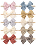 doboi 10PCS Baby Girls Headbands Hair Bows - color: Summer Color