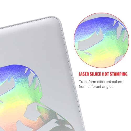 900 Pockets Football Card Binder, Laser Silver Hot Stamping Cover,L366 - color: Dazzling Football-900