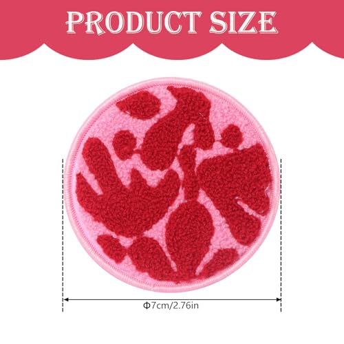 Car Cup Holder Coasters, 3 Inch Felt Inserts for Women’s Car Accessories, Pink Drink Coasters for Automotive Organization, Desk Use and Car Must-Haves 2Pack - color: Pink&red