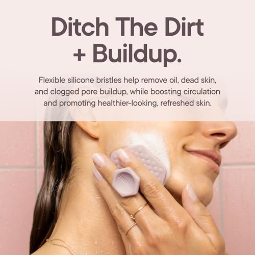 TOOLETRIES Silicone Face Scrubber, Facial Cleansing Brush - Blossom - color: Blossom