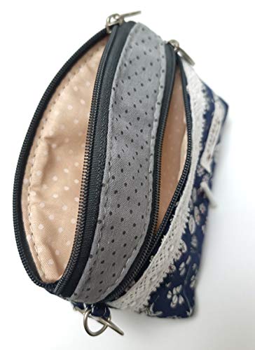 Coin Purse for Women Cute Small Wallets Change Purse Coin Pouch (grey blue) - color: grey blue