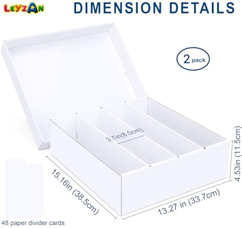 Trading Card Storage Box, 2-Pack Bulk Card Storage for MTG Sports Cards - color: 2 PACK