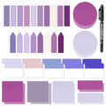 Glenmal Transparent Sticky Note Set, 910 Sheets,Purple - color: Purple
