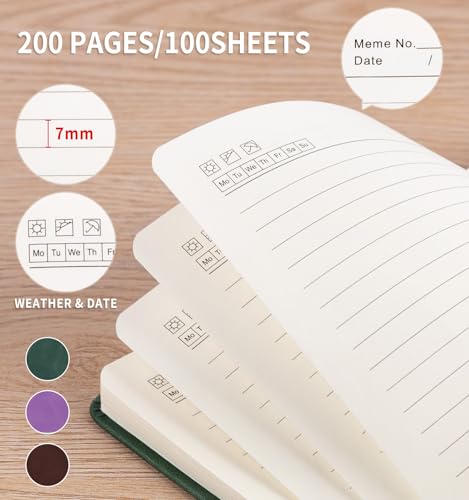 Lined Journal Notebook for Women Men, A5 Hardcover Leather Journals - color: A-Tree-Brown, size: 1 Pack-A5（5.8"×8.3"）