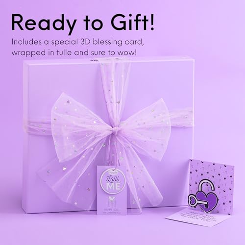 HAPPY LOLLI Purple LolliME DIY Journal Kit for Tween & Teen Girls Ages 8–14, Birthday Gift, 300+ Pieces Lockable Diary Set, Arts & Crafts, Scrapbook & Creative Journaling - color: Purple LolliME