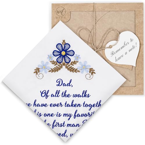 Mother of the Groom Gift Wedding Handkerchief Something Blue - color: Dad X 1 (Blue)