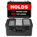 Graded Card Case, Waterproof Trading Card Storage Box for Card Slab - size: L (holds 72+ Graded Cards-waterproof)