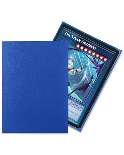 TitanShield Small Japanese Card Sleeves, Blue (150 Sleeves) - Fits Yugioh - color: Blue
