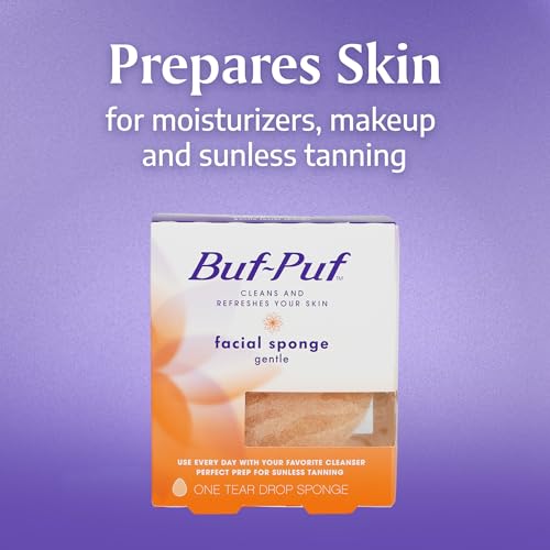 Buf-Puf Gentle Facial Sponge | Dermatologist Developed | Exfoliating | Reusable | 2 Pack - size: 2 Pack