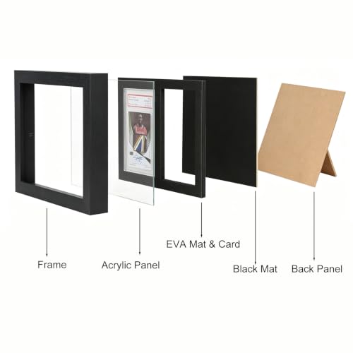 Sports Anime Game Card wall Trading Display Case Holds 5Card - 3P - size: 5-Card-3Pack-Trade