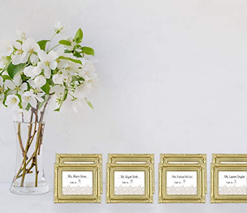 MCS Wedding Photo Frame/Placecard Holder, Glitter Gold, 24Pk - color: Glitter Gold