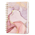 Lined Spiral Journal Notebook for Work A5, 160 Pages, Marble - color: Land