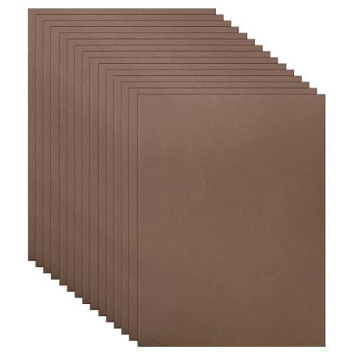 Guakicae 100 Sheets Coffee Color Cardstock 8.5 x 11 Craft Paper 75lb - color: Coffee, size: 100 Sheets