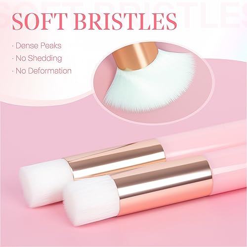 Buqikma Eyelash Brush Lash Brush for Cleansing Shampoo Brushes 2PCS, Pink