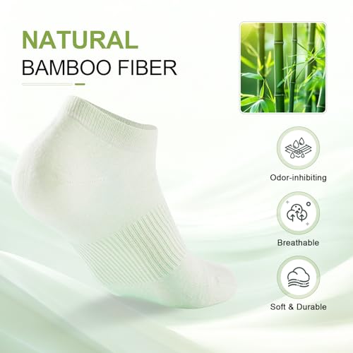 Women's Ankle Socks, 5 Pairs, Bamboo Rayon Ultra Thin Low Cut - color: Assorted 3, size: Large