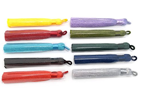 20Pcs Suede Handmade Tiny Soft Tassels Mini Tassels,Colorful Tassels, Earring Tassels Assorted Colors Randomly (33) - color: 33