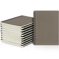 Yahenda 18 Pcs Spiral Notebooks, 1 Subject, Wide Ruled, Dark Gray - color: Dark Gray