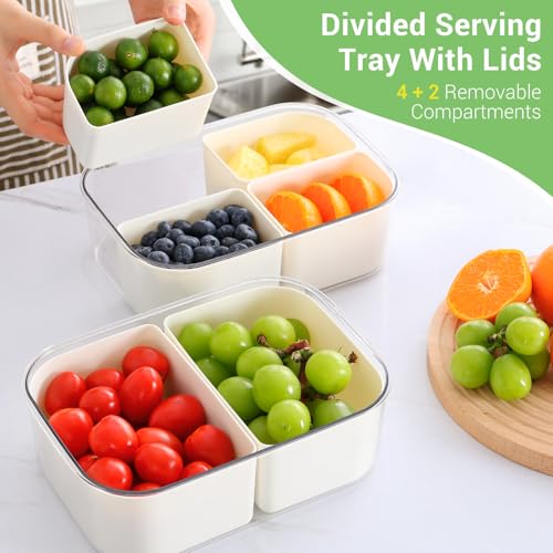 LUXEAR Small Snack Box Container 2 Pack, Dishwasher Safe&Freezer Safe - size: Small 2 Pack