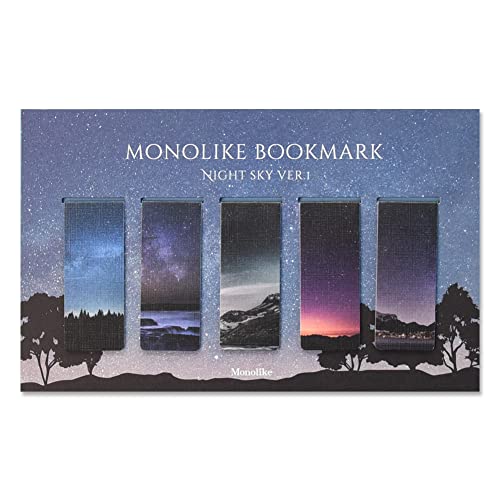 Monolike Magnetic Bookmarks Night Sky Ver.1, Set of 5 - color: Night Sky Ver.1