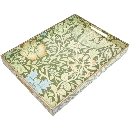 Spsyrine Plastic Serving Tray with Handles for Coffee Table, Compton - color: Multi C