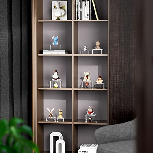 NIUBEE Acrylic Risers Display Stand 2 Set, Clear Display Risers Shelf,3x3x4 - size: (3,3,4)" x2Set